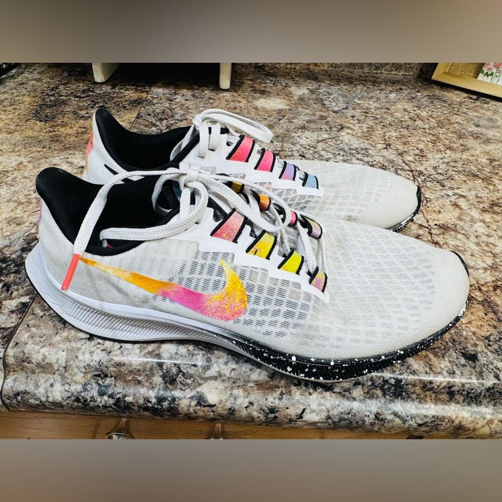 Nike Men’s White and Multicolor Athletic Shoes